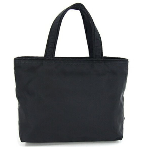 Prada Handbag 1BA084 Black Nylon Leather Ribbon Women's PRADA - Picture 2 of 8